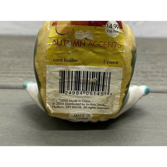 Autumn Accents Thanksgiving -  2004 Ceramic Turkey Place Card Holder ~ 718-7966 - Picture 8 of 8